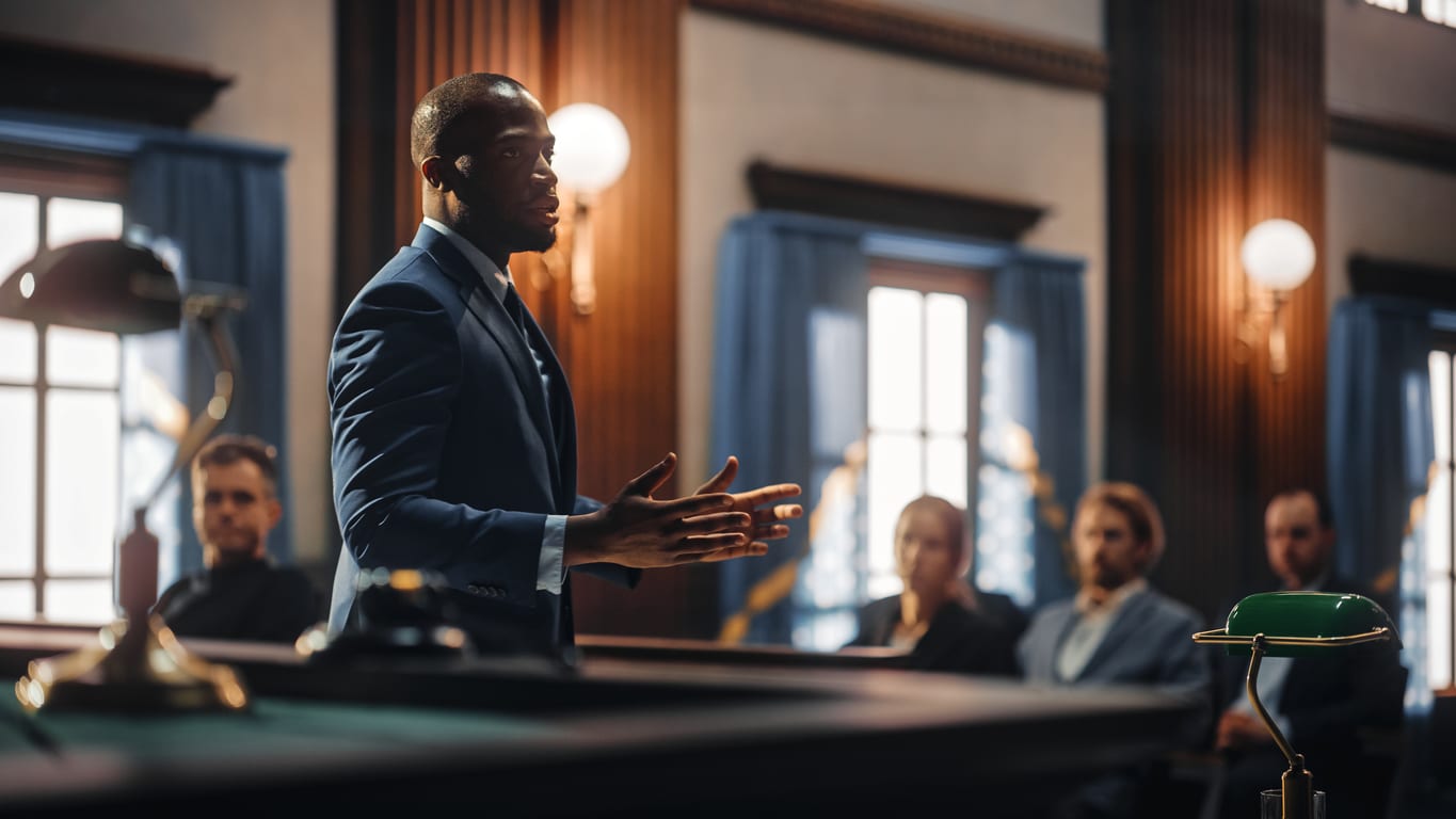 courtroom scene