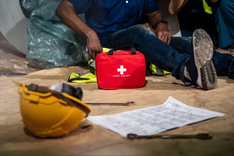 injured construction worker