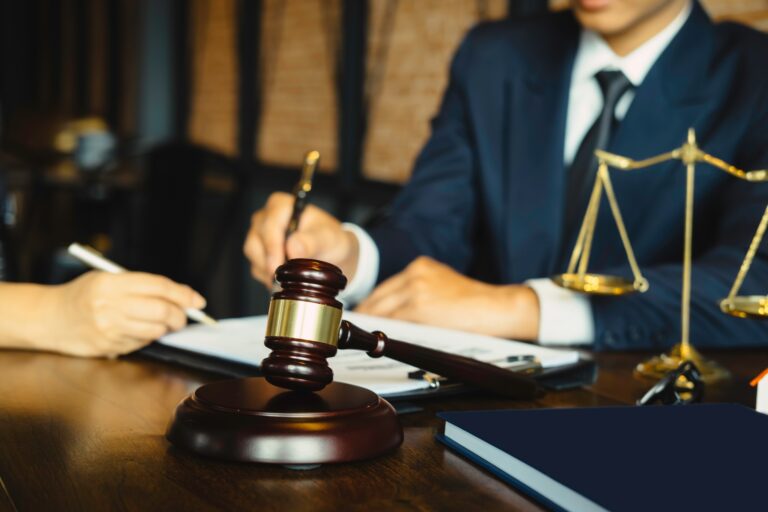 gavel and scales of justice