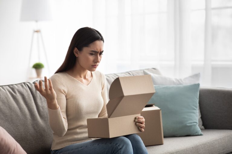 consumer frustrated about receiving a defective product