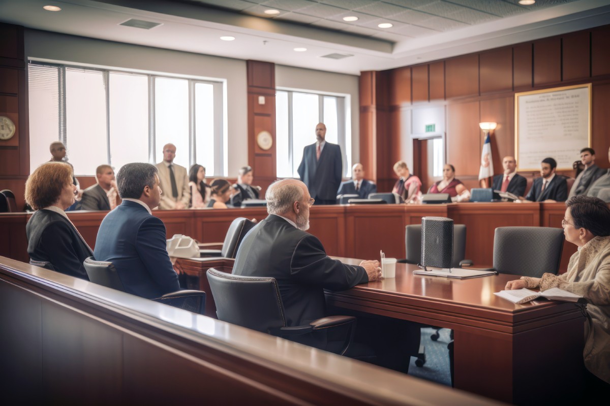 courtroom scene