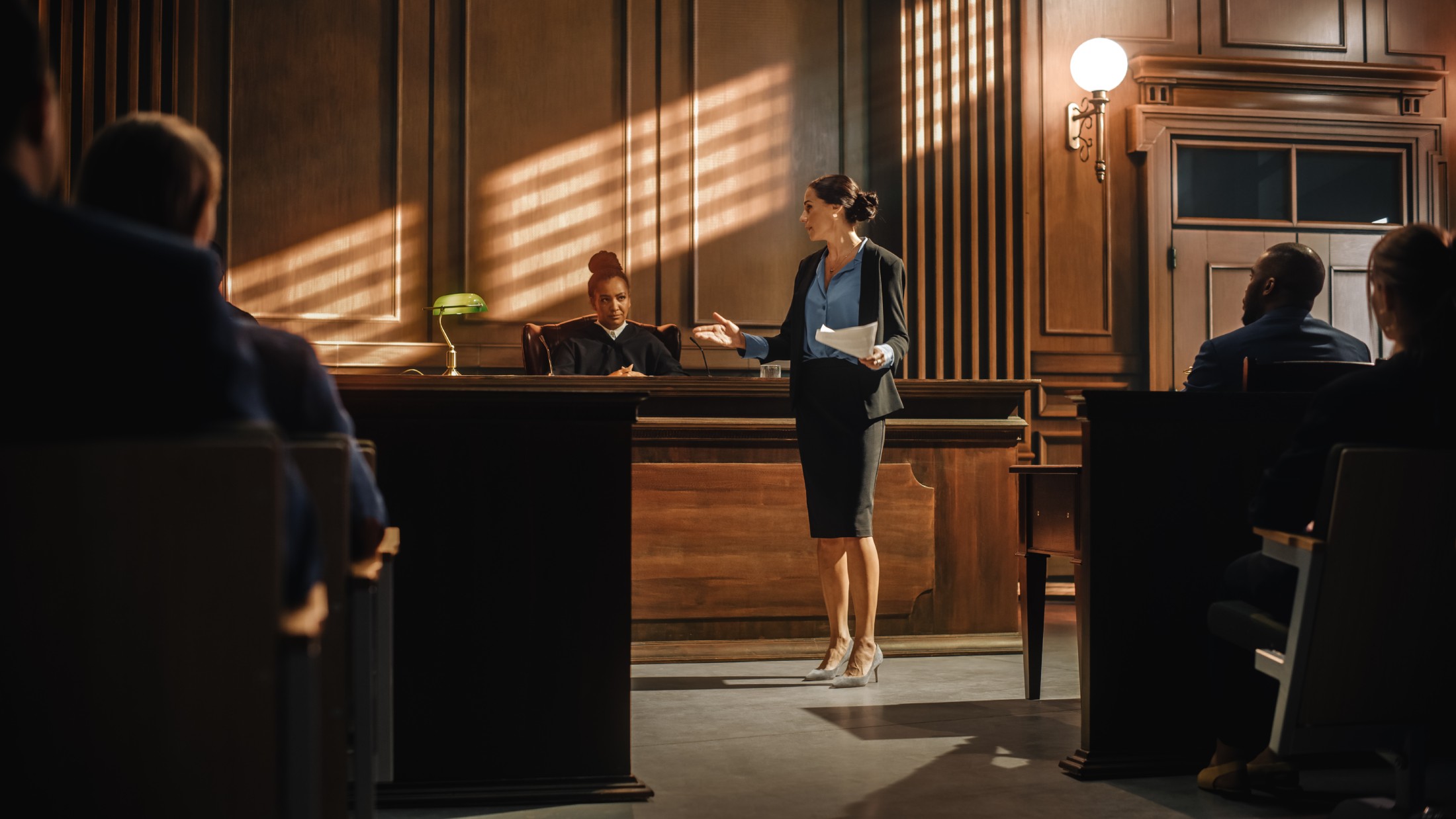 court room scene